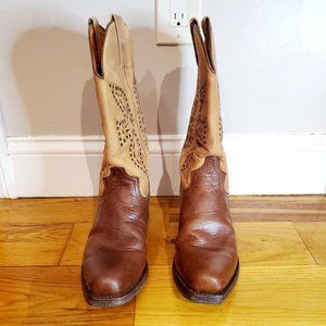 FRYE 87780 DUKE BROWN/TAN-BNT SIZE 9